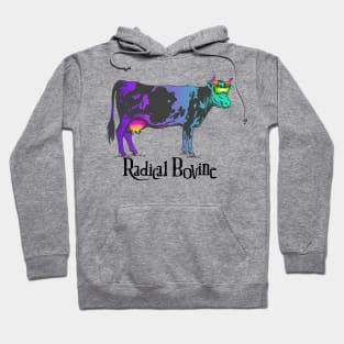 Colorful Rainbow Cow Weird Bovine Strange Trip Hoodie